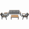 Patio Outdoor Sofa Waterproof Textilene Fabric Sofas Sets With Table