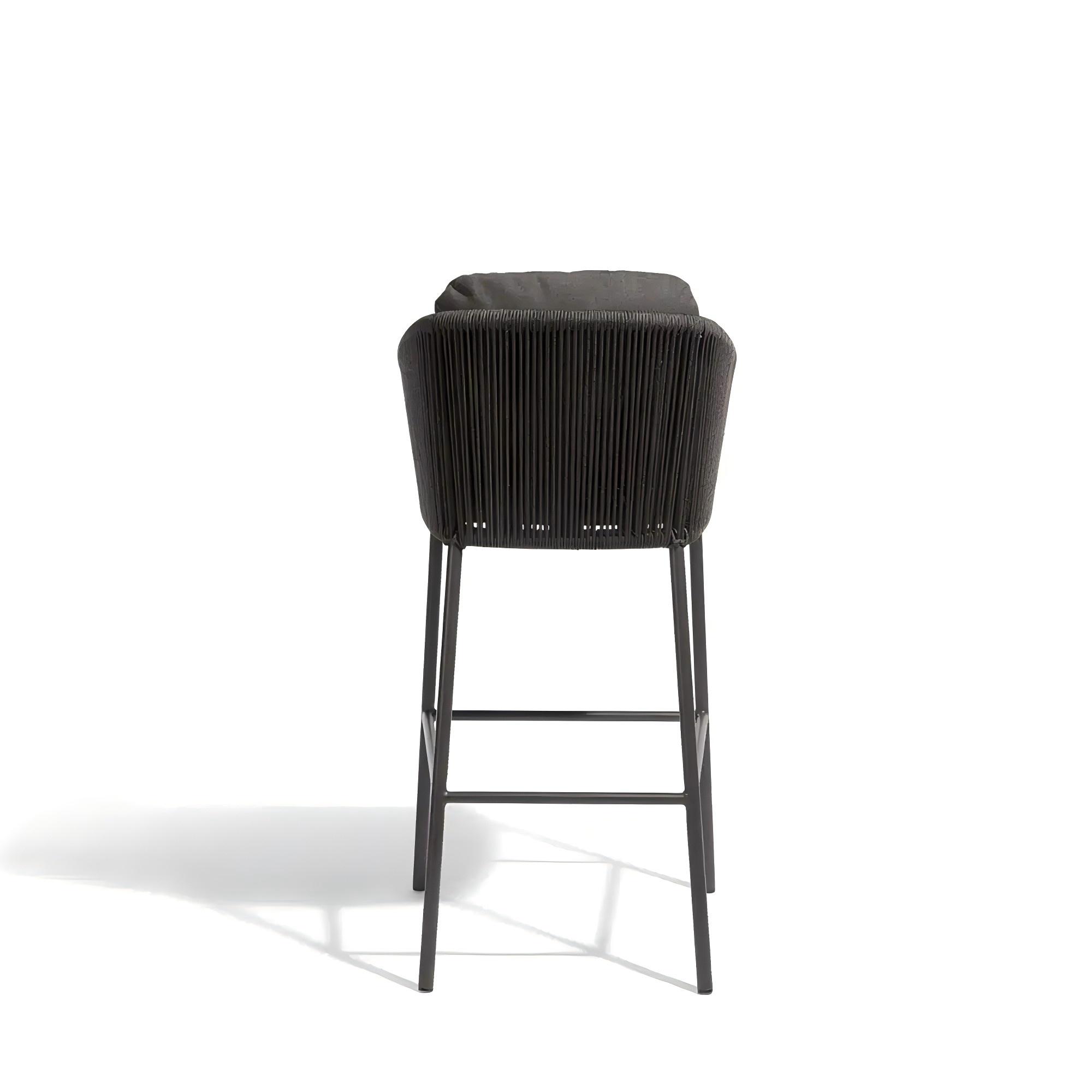 Luxury Outdoor Garden Bar Chairs Aluminum Bar Stools