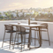 Terrace Aluminium Luxury Outdoor Bar Stool Sets Table And Chair