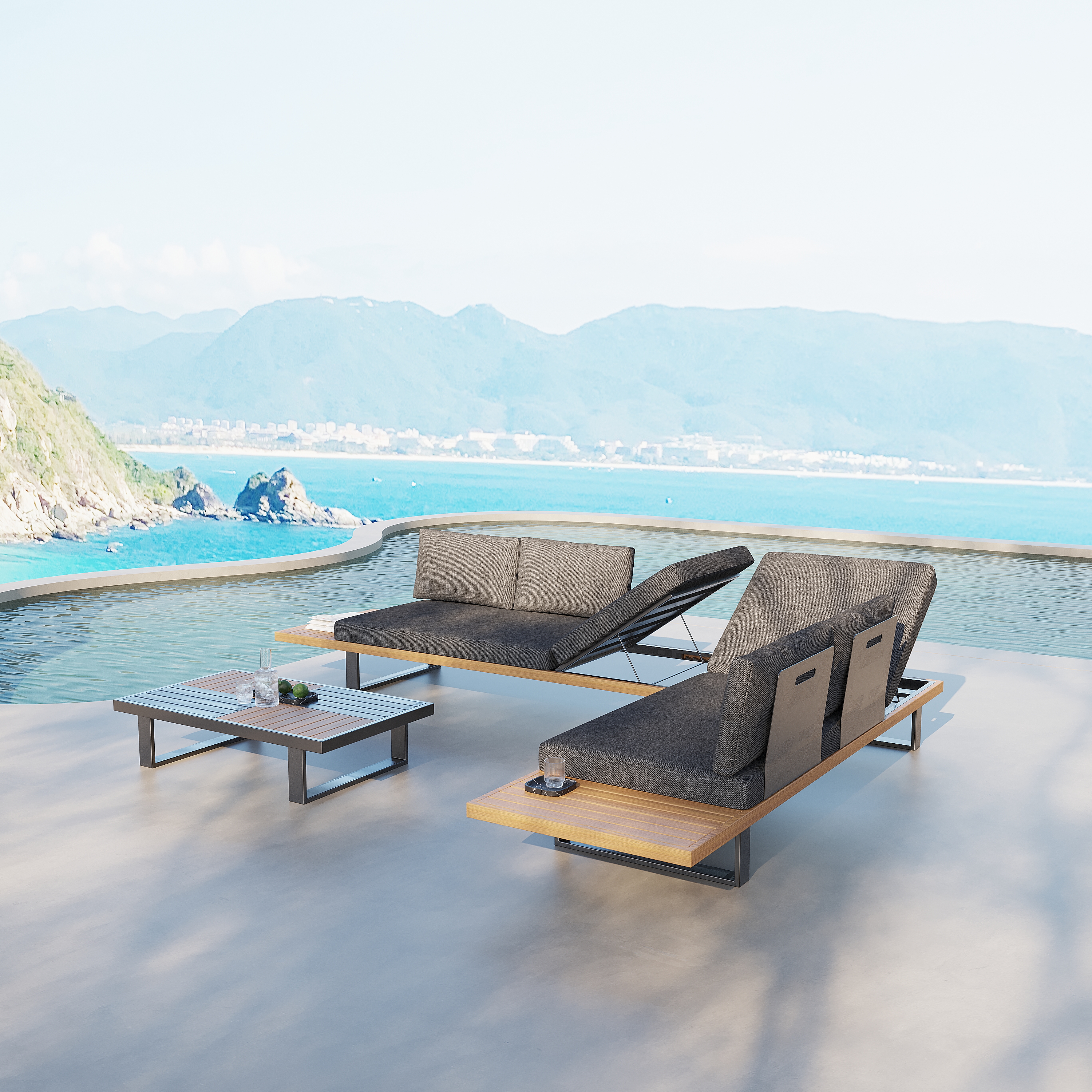 Outdoor Sofa Combination Patio Garden Lounge Sofas Set