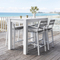 High Backrest Hotel Home Bars Outdoor Bar Table And Stools