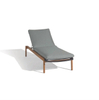 High Quality Patio Furniture Sunbed Teak Wood Sun Lounger with Cushion