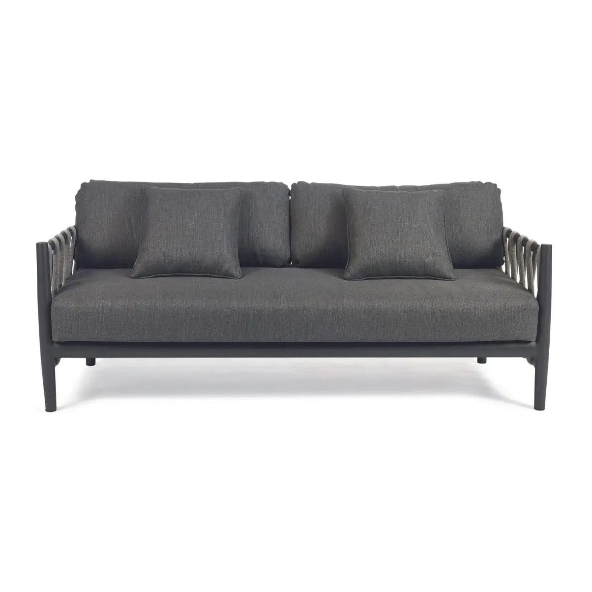 Plantation Outdoor Garden Wicker Rattan Lounge Sofa Set with Coffee Table