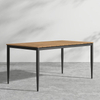Modern Patio Outdoor Furniture Rope Woven Aluminum Dining Table And Chairs 