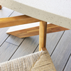 Popular Restaurant Dinning Table Set with Rope Weaving