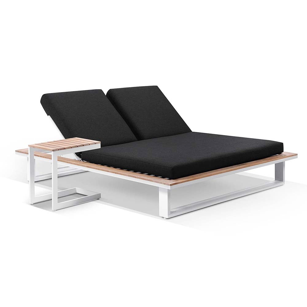 Elegant Design Garden Teak Wood Patio Beach Single Sun Lounger