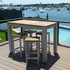 Modern Outdoor Garden Cafe Furniture High Bar Table And Stools