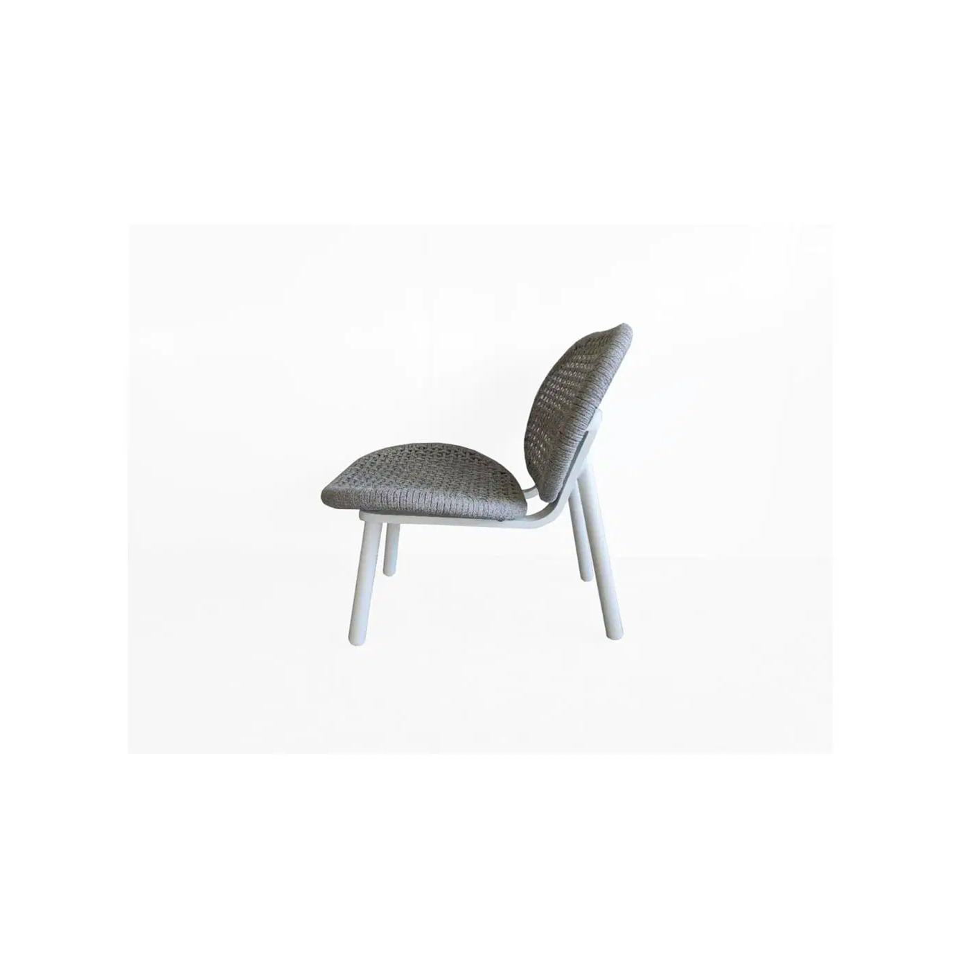 Synthetic Aluminum Outdoor Furniture Dining Rope Chairs