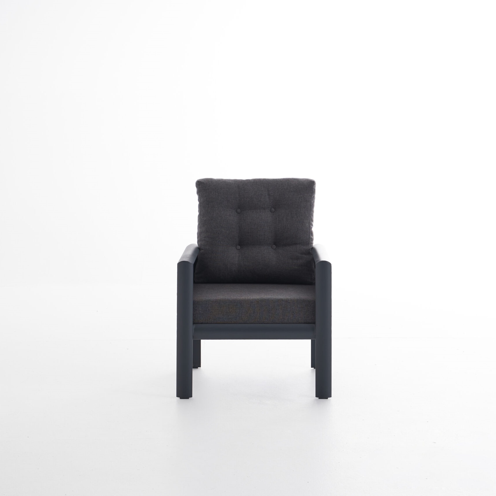 Simple Classical Style Outdoor Furniture Black Garden Sofa Sets