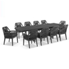 Synthetic Outdoor Furniture Rope Dining Table Set