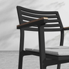 Modern Patio Outdoor Furniture Rope Woven Aluminum Dining Table And Chairs 