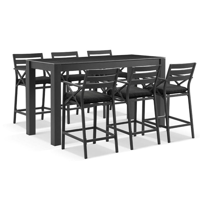 Simple Style Outdoor High Bar Table And Stools For Bar