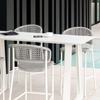 Terrace Aluminium Luxury Outdoor Bar Stool Sets Table And Chair