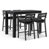 High Backrest Hotel Home Bars Outdoor Bar Table And Stools