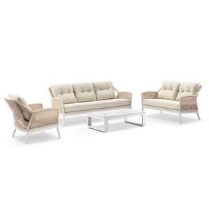 New Modern Outdoor Garden Rope Woven Lounge Sofa 