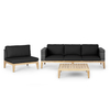 Durable Outdoor Aluminum Furniture Sectional Rope Weaving Garden Sofa Set