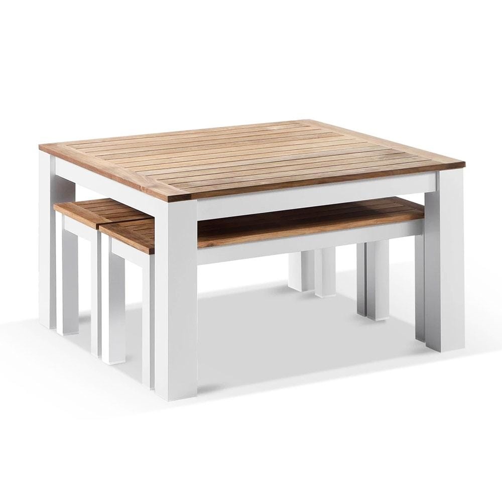 Luxury Outdoor Restaurant Furniture Durable Dining Table And Chair Set 