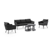 Hot Sale Outdoor 3+2+1 Rope Lounge sofa with Coffee Table Set 
