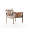 Patio Rattan Furniture Set Fabric Cushion Outdoor Wicker Chair Sofa
