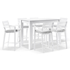 High Backrest Hotel Home Bars Outdoor Bar Table And Stools