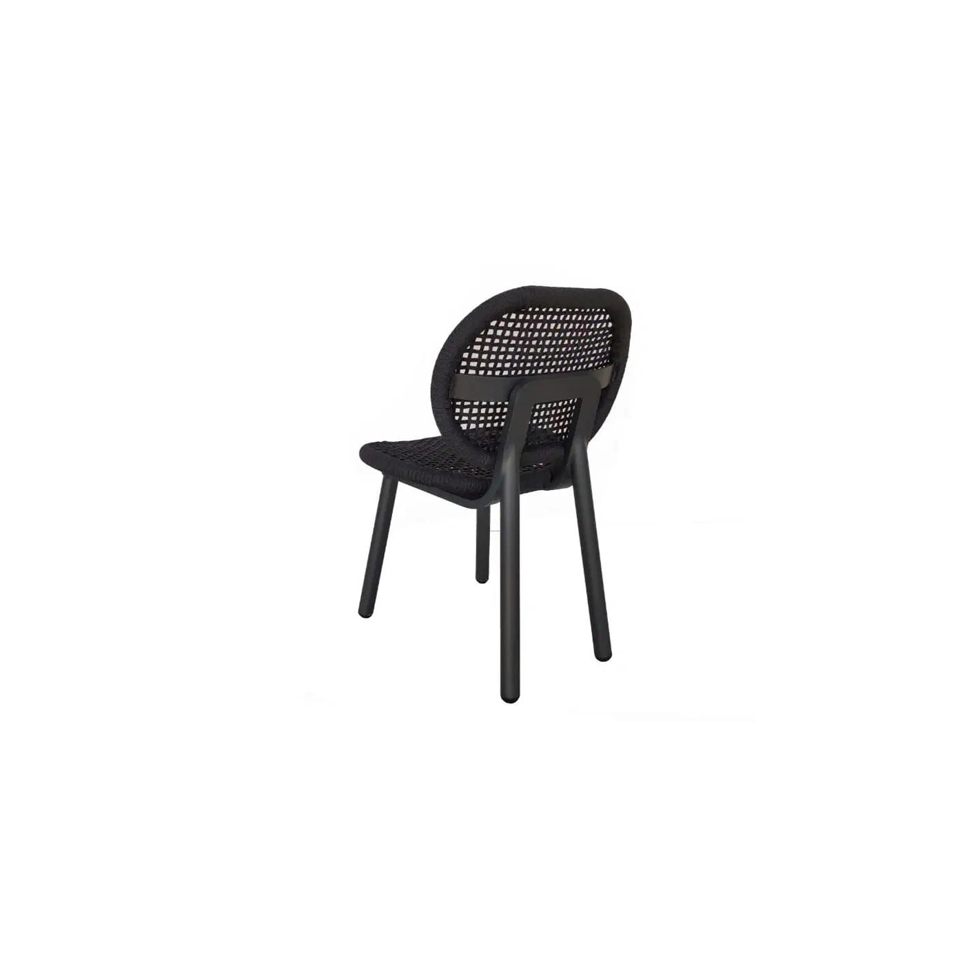 Synthetic Aluminum Outdoor Furniture Dining Rope Chairs