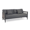 Plantation Outdoor Garden Wicker Rattan Lounge Sofa Set with Coffee Table