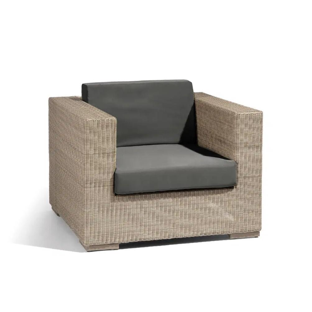 Newport 2+1+1 Outdoor Wicker Garden Lounge Sofa Set with Table Set