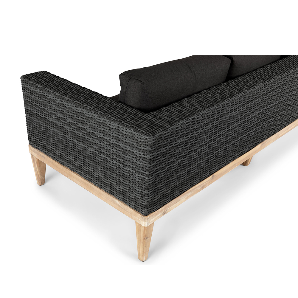 Durable Outdoor Aluminum Furniture Sectional Rope Weaving Garden Sofa Set