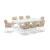 Synthetic Outdoor Furniture Rope Dining Table Set