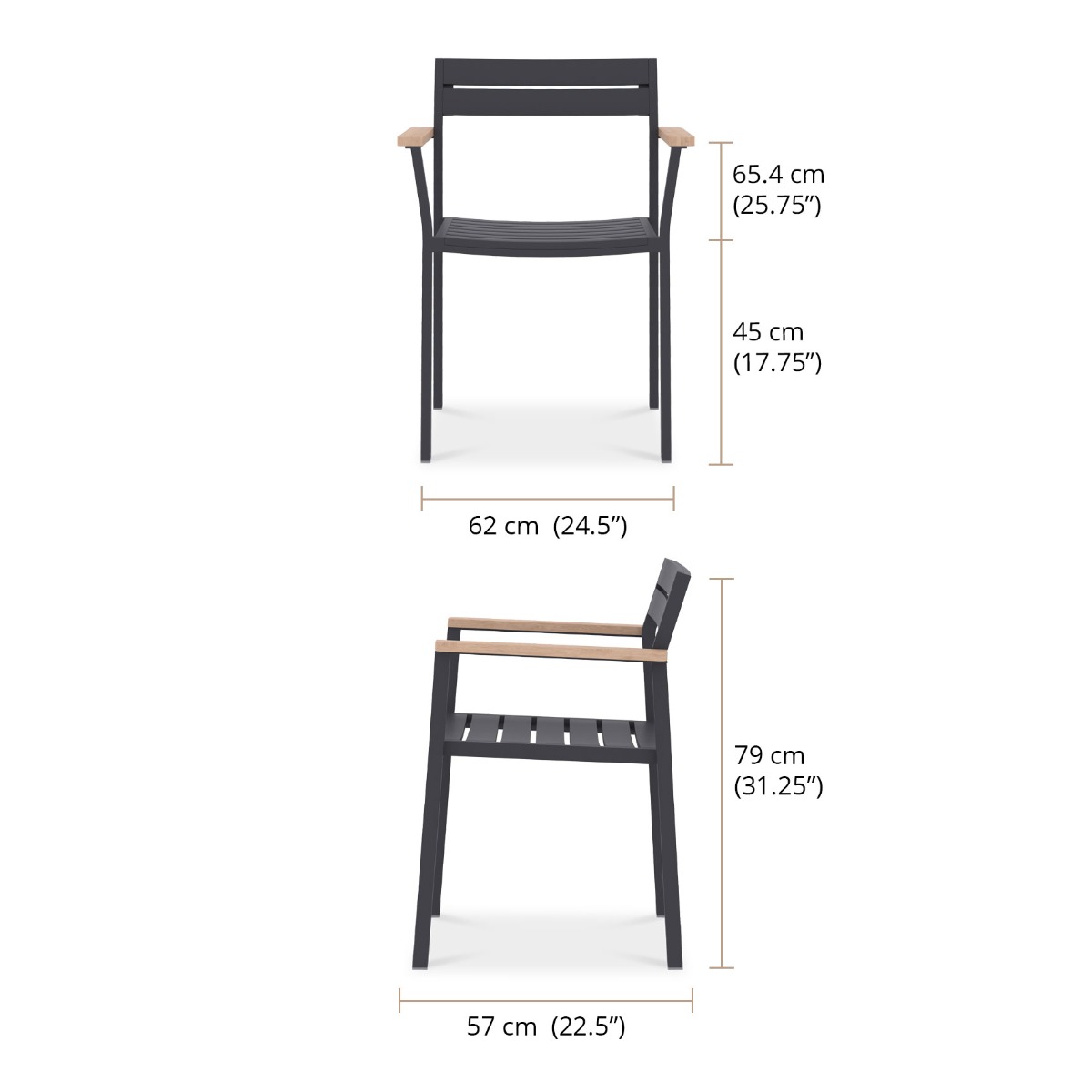 Modern Outdoor Lounge Furniture Aluminum Garden Chair
