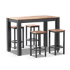 Modern Outdoor Garden Cafe Furniture High Bar Table And Stools