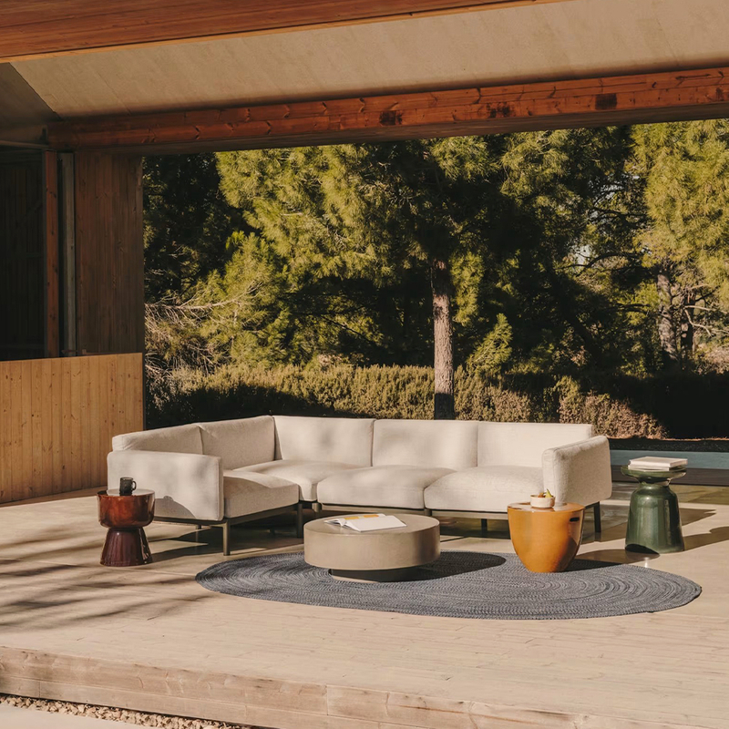 Outdoor Furniture Waterproof Fabric Aluminum Garden Sofa Sets