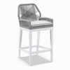 Garden Outdoor Furniture Aluminum Tables And High Bar Chairs For Cafe 