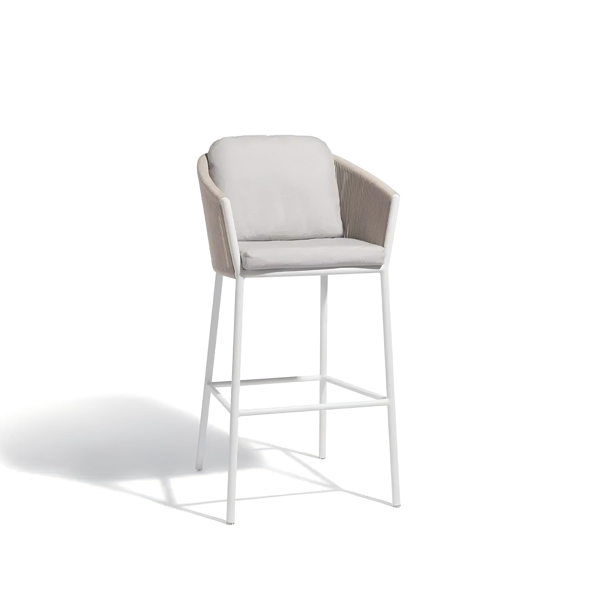 Luxury Outdoor Garden Bar Chairs Aluminum Bar Stools