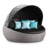 Outdoor Villa Daybed Leisure Wicker Rattan Sun Bed 