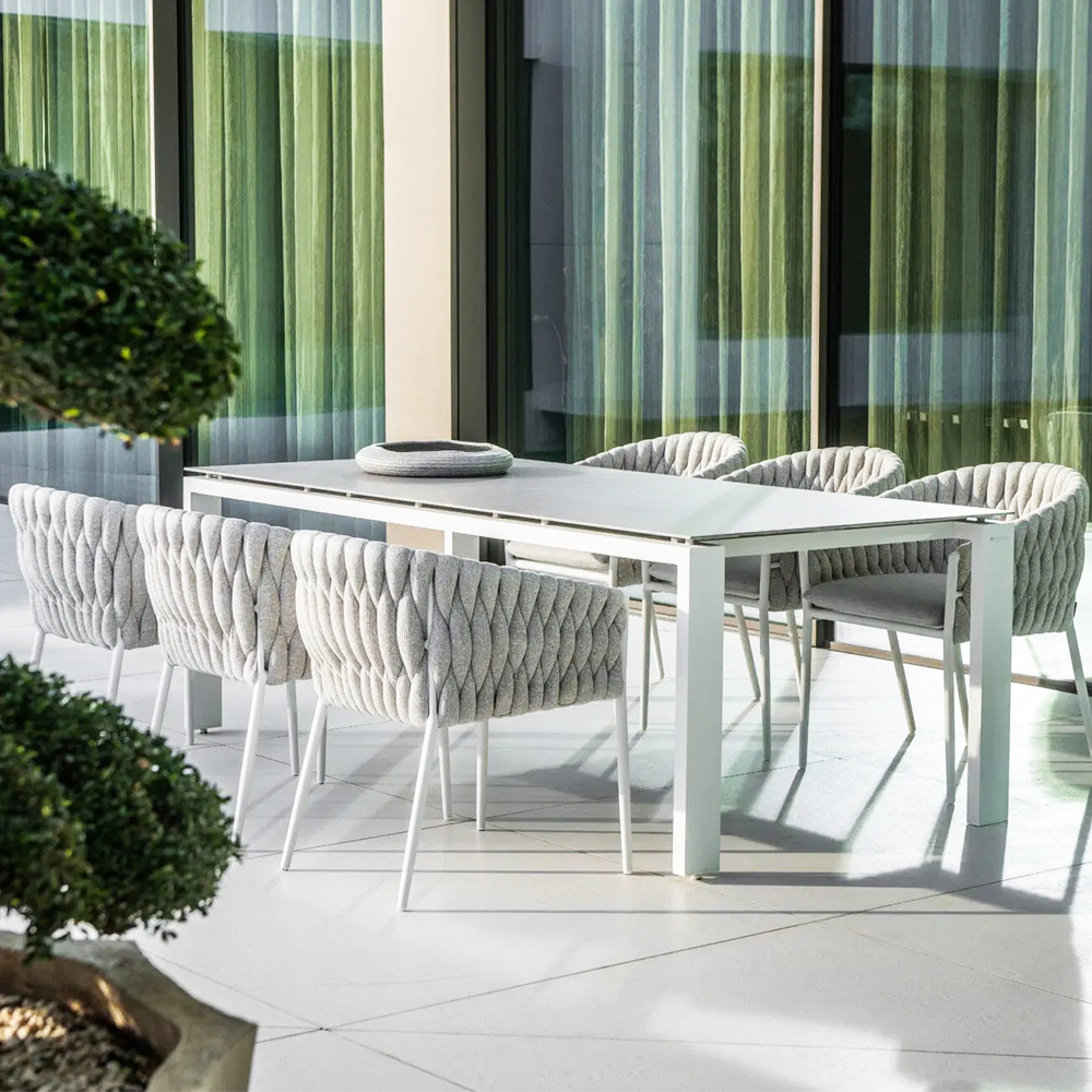 Elegant Outdoor Patio Furniture Rope Garden Dining Chair