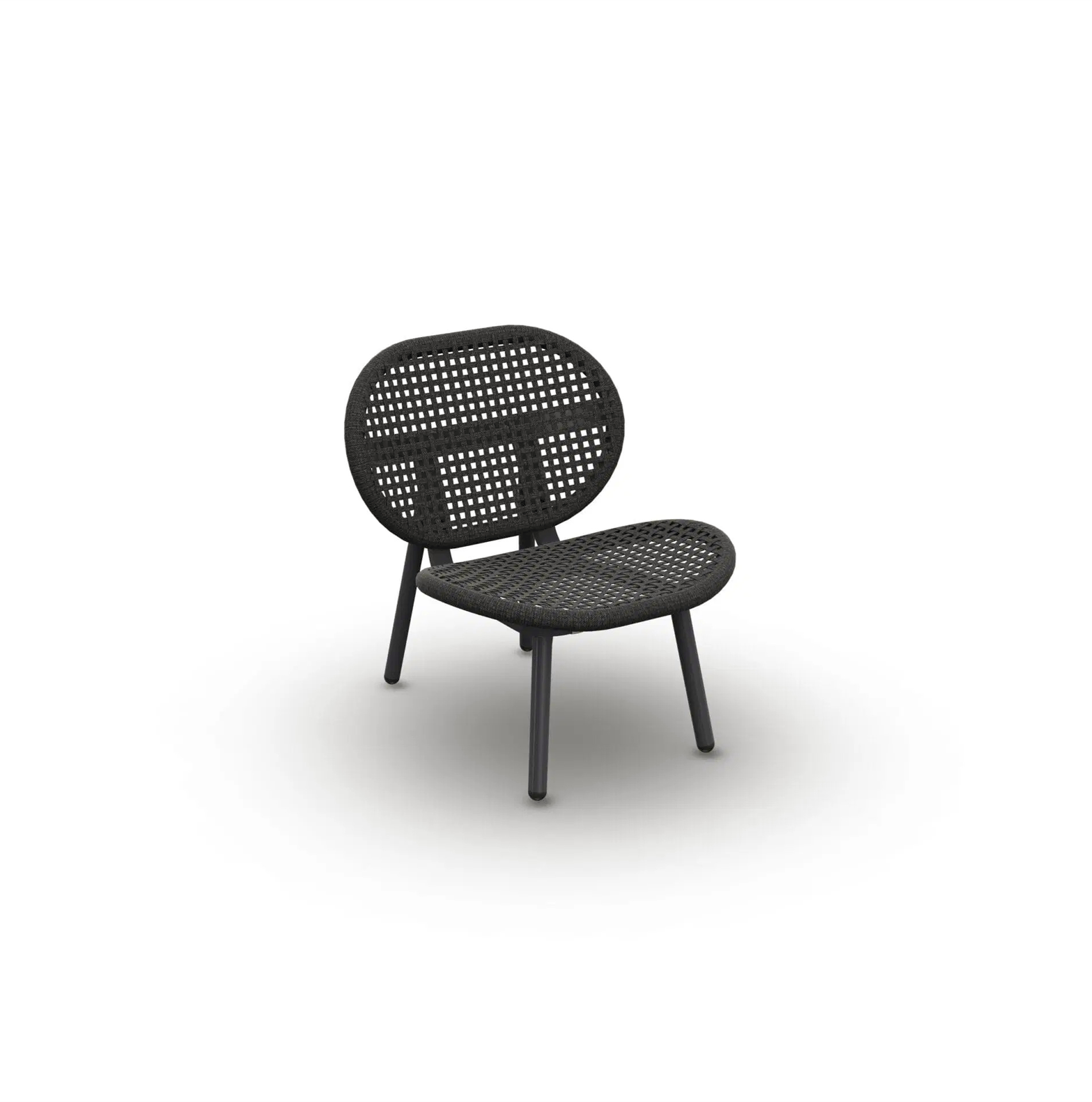 Synthetic Aluminum Outdoor Furniture Dining Rope Chairs