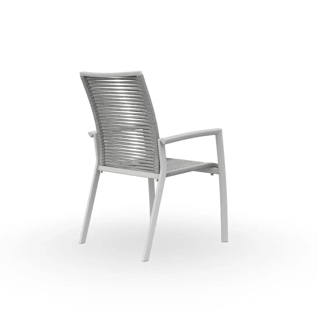 Luxury Garden Aluminum Dinning Rope Chair