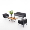 Outdoor Sofa Set Rope Waterproof Comfort Patio Furniture Garden Sofa