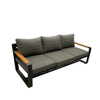 Hotel Villa Patio L Shape Sofa Lounge Leisure Customized Wooden Modular Sofa Sets