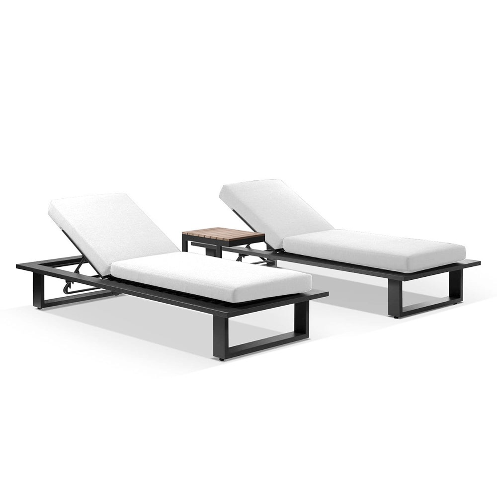 Luxury Design Outdoor Rope Weaving Swimming Pool Sun Lounger