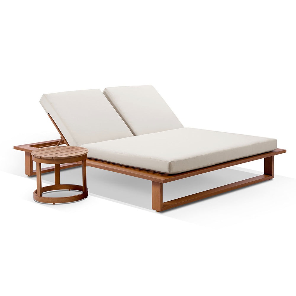 Elegant Design Teak Wood Beach Swimming Pool Sun Lounger