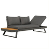Garden Patio Furniture Sofa Set Aluminum L Shape Outdoor Garden Sofa Sets