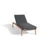 High Quality Patio Furniture Sunbed Teak Wood Sun Lounger with Cushion