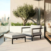 New Design Aluminum Outdoor Hotel Furniture Rattan Weaving Sofa