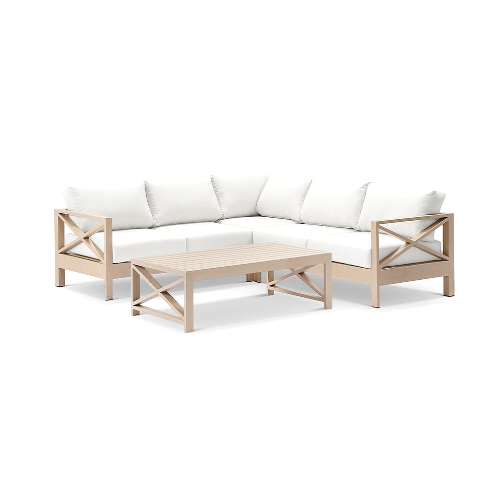 Modern Lounge Sectional Patio Outdoor Furniture Aluminum Garden Sofa Set
