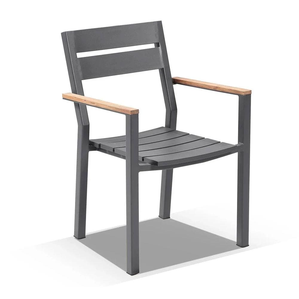 Popular Restaurant Patio Outdoor Furniture Aluminum Garden Table Set