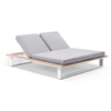 Elegant Design Garden Teak Wood Patio Beach Single Sun Lounger