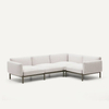 Outdoor Furniture Waterproof Fabric Aluminum Garden Sofa Sets