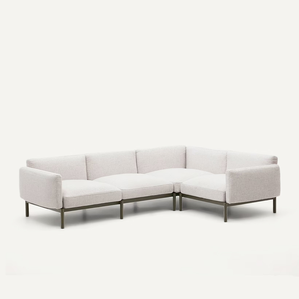 Outdoor Furniture Waterproof Fabric Aluminum Garden Sofa Sets